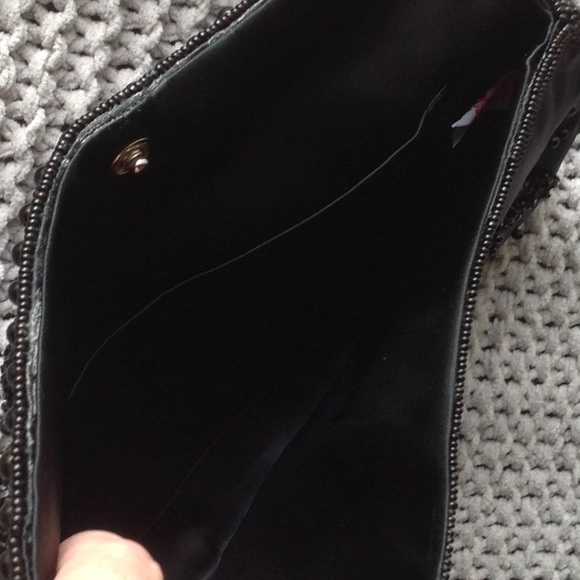 ❣️Vintage❣️La Regale Black Satin evening bag - Picture 7 of 8